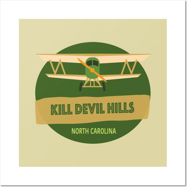 KILL DEVIL HILLS BI-PLANE Wall Art by Trent Tides